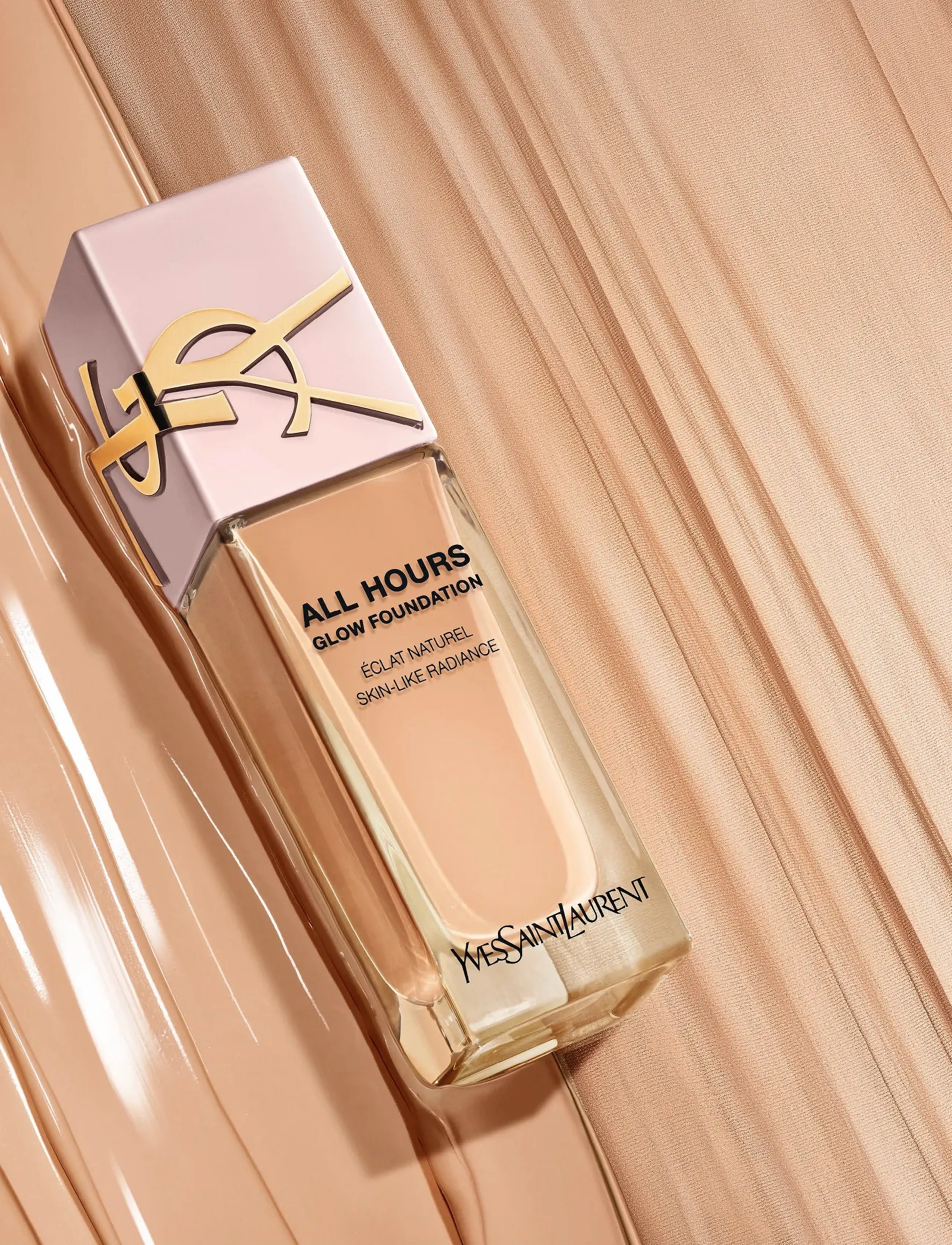 Yves Saint Laurent - YSL All Hours Glow Foundation - smink - ln4 - 3