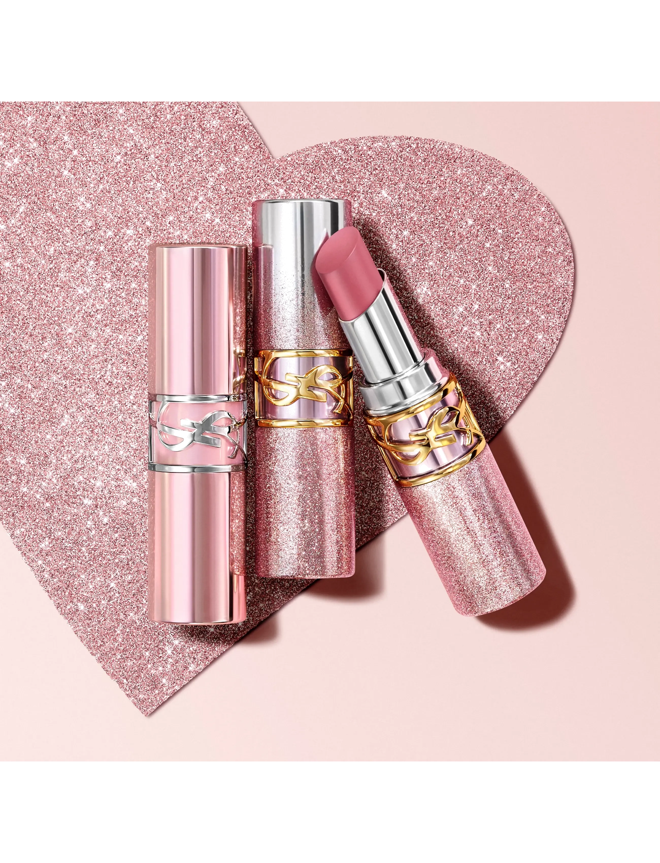 Yves Saint Laurent Ysl Loveshine Candy Glow Tinted Lip Balm Nude Lavalliére 44B Valentine's Day Limited Edition läppvård dam – bild 4