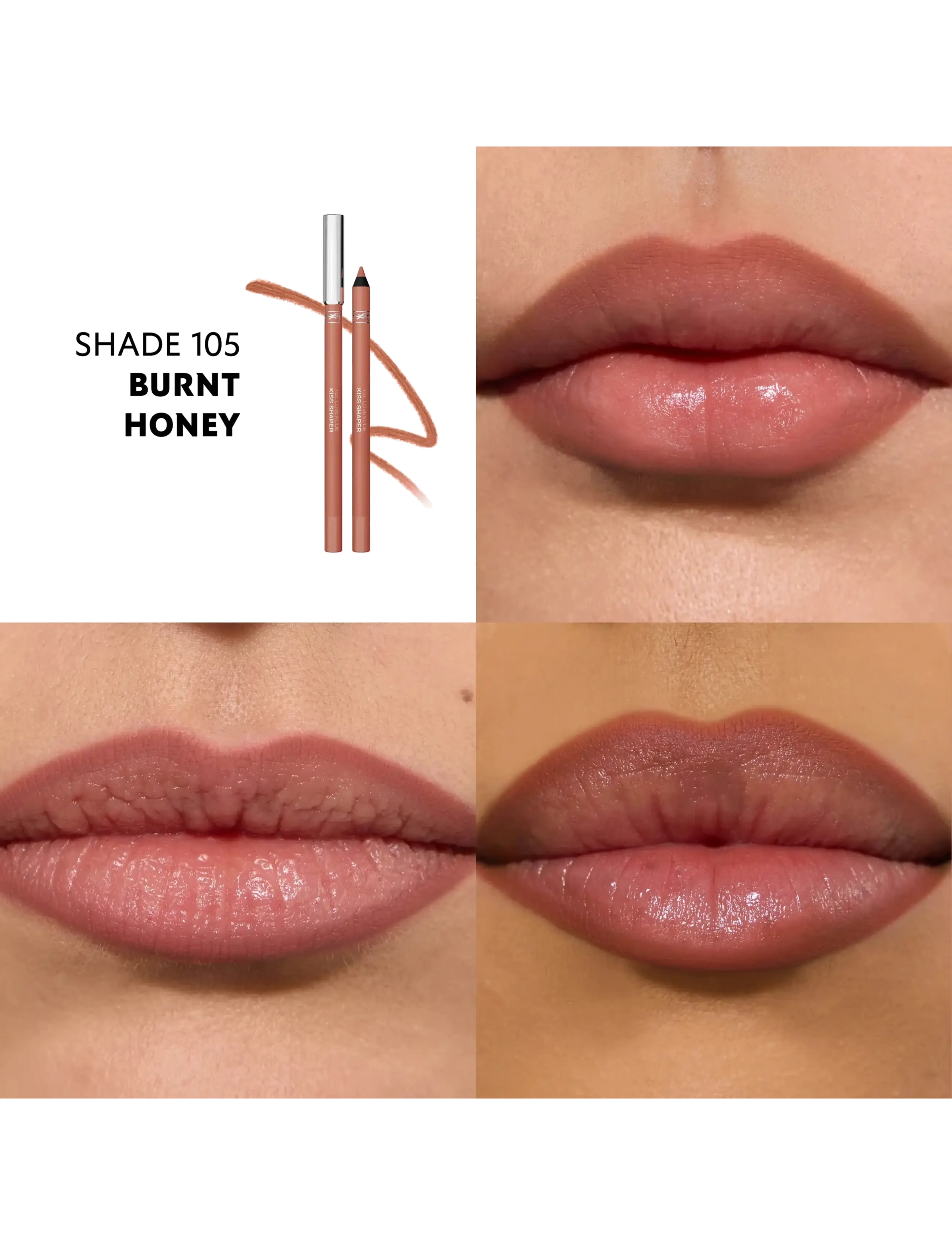 Yves Saint Laurent - YSL LOVENUDE Kiss Shaper Sculpting Lip Liner - makeup - 105 burnt honey - 3