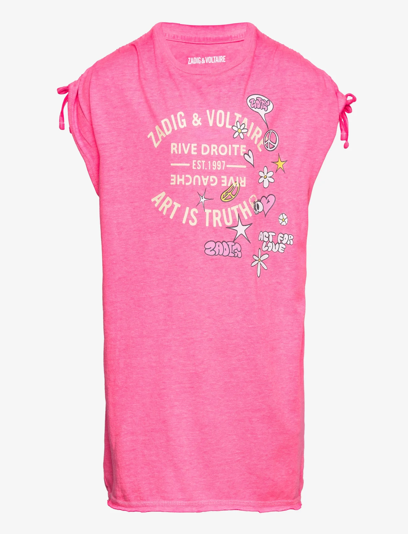 Zadig & Voltaire Kids - DRESS - kortärmade vardagsklänningar - pink blush - 0