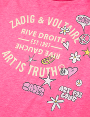 Zadig & Voltaire Kids - DRESS - kortärmade vardagsklänningar - pink blush - 2