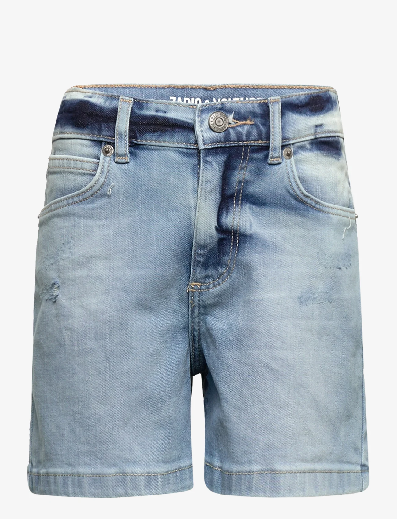 Zadig & Voltaire Kids - DENIM BERMUDA SHORTS - denim shorts - denim light blue - 0