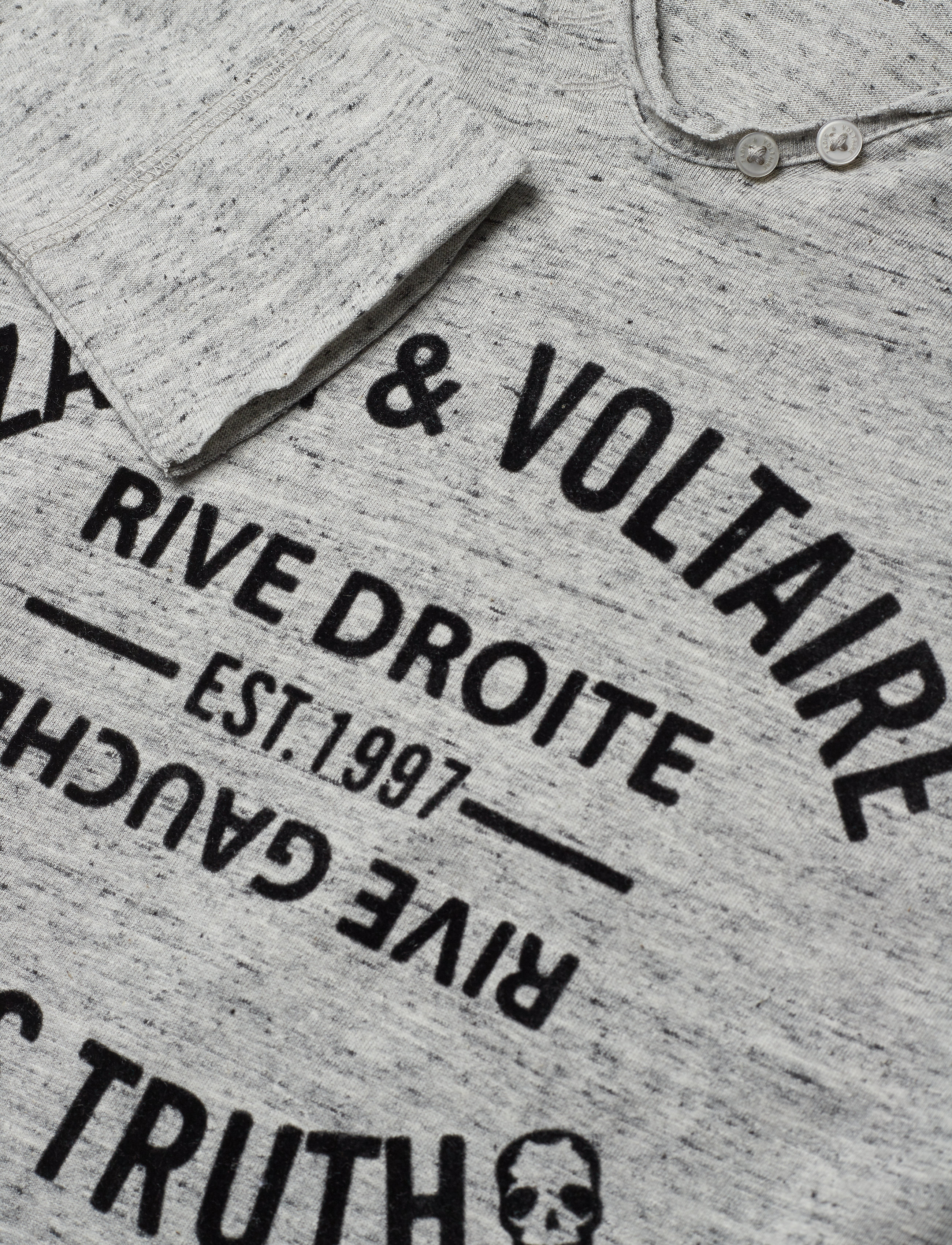 Zadig & Voltaire Kids - LONG SLEEVE T-SHIRT - grey/black - 2
