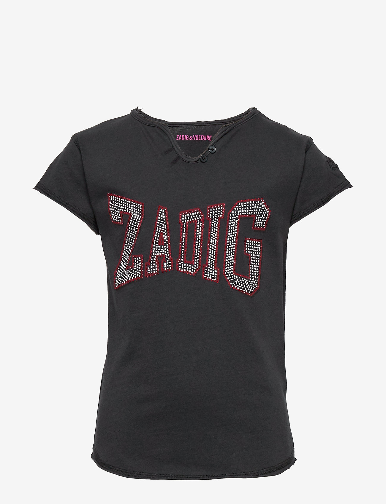 Zadig & Voltaire Kids - SHORT SLEEVES TEE-SHIRT - charcoal grey - 0