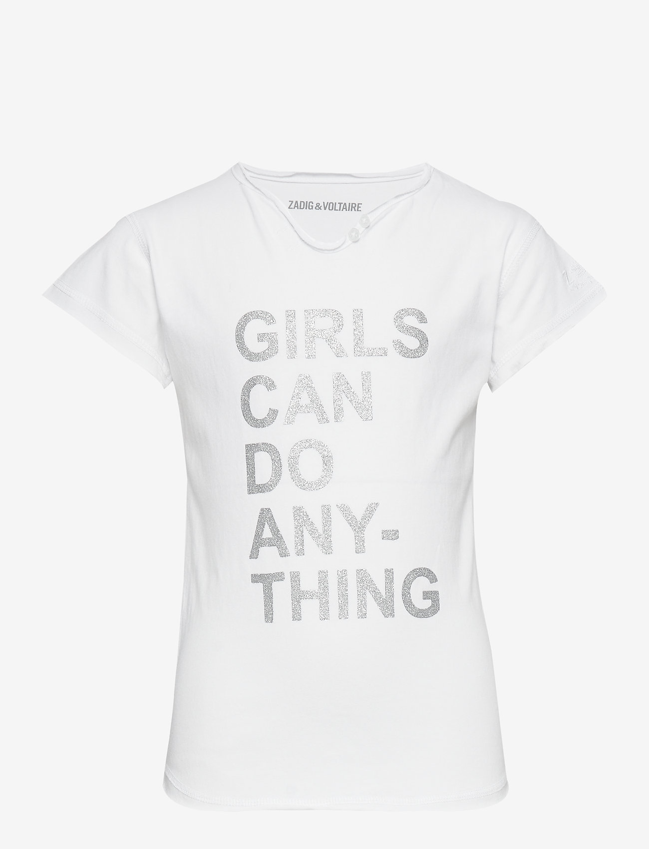 Zadig & Voltaire Kids - SHORT SLEEVES TEE-SHIRT - white  grey - 0