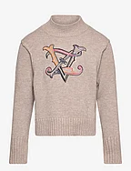 POLO NECK SWEATER OR JUMPER - CHINE BEIGE