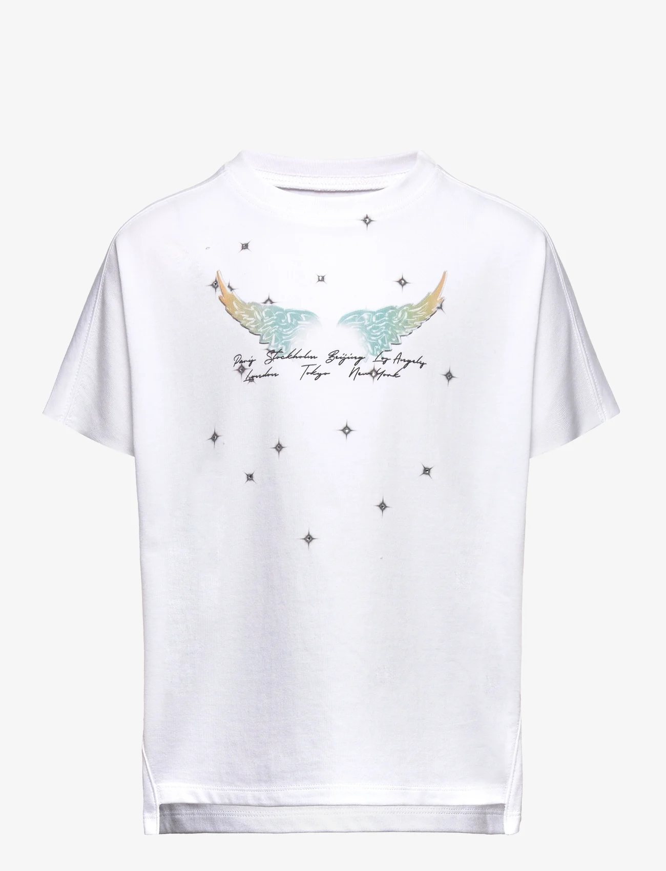 Zadig & Voltaire Kids - SHORT SLEEVES TEE-SHIRT - kortärmade t-shirts - white - 0
