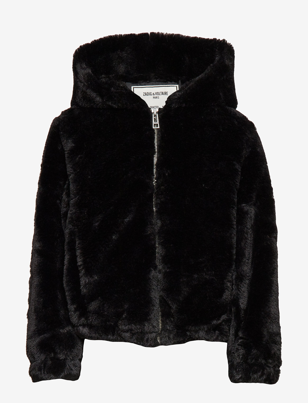 Zadig & Voltaire Kids - FAKE FUR JACKET - black - 0