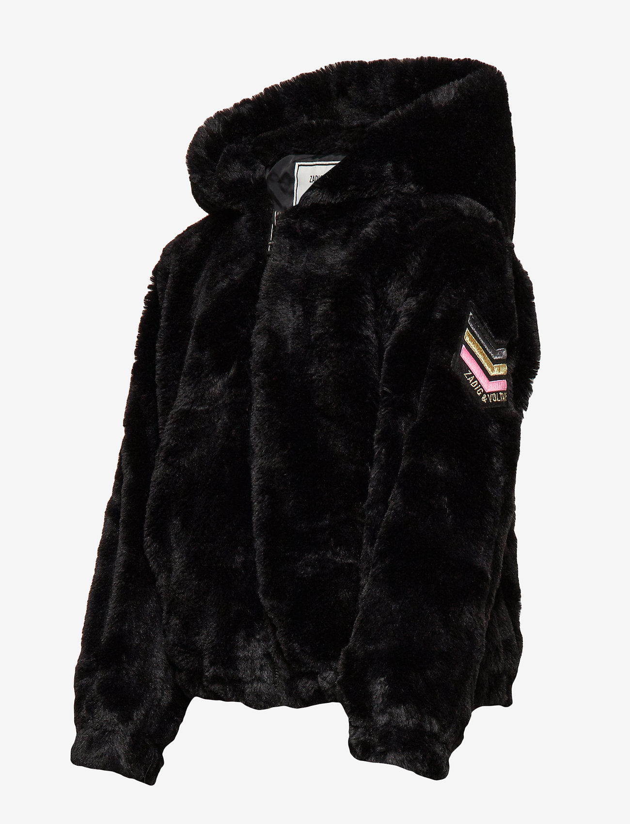 Zadig & Voltaire Kids - FAKE FUR JACKET - black - 2