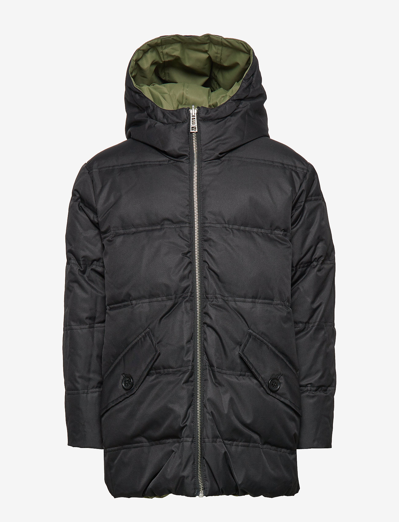 Zadig & Voltaire Kids - REVERSIBLE PUFFER JACKET - black  khaki - 2