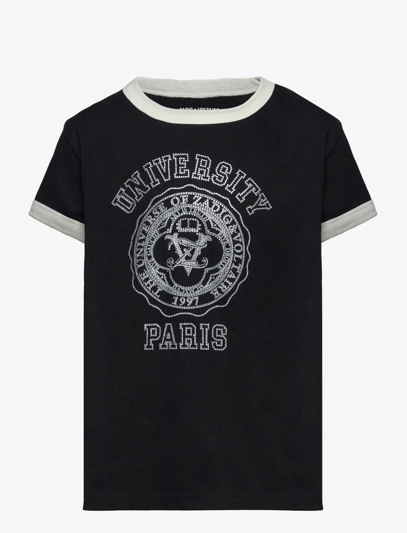 Zadig & Voltaire Kids - SHORT SLEEVES TEE-SHIRT - short-sleeved t-shirts - black - 0