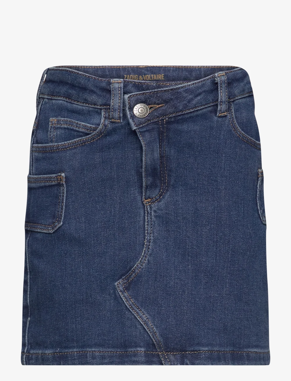 Zadig & Voltaire Kids - DENIM SKIRT - jeansröcke - double stone + brush - 0
