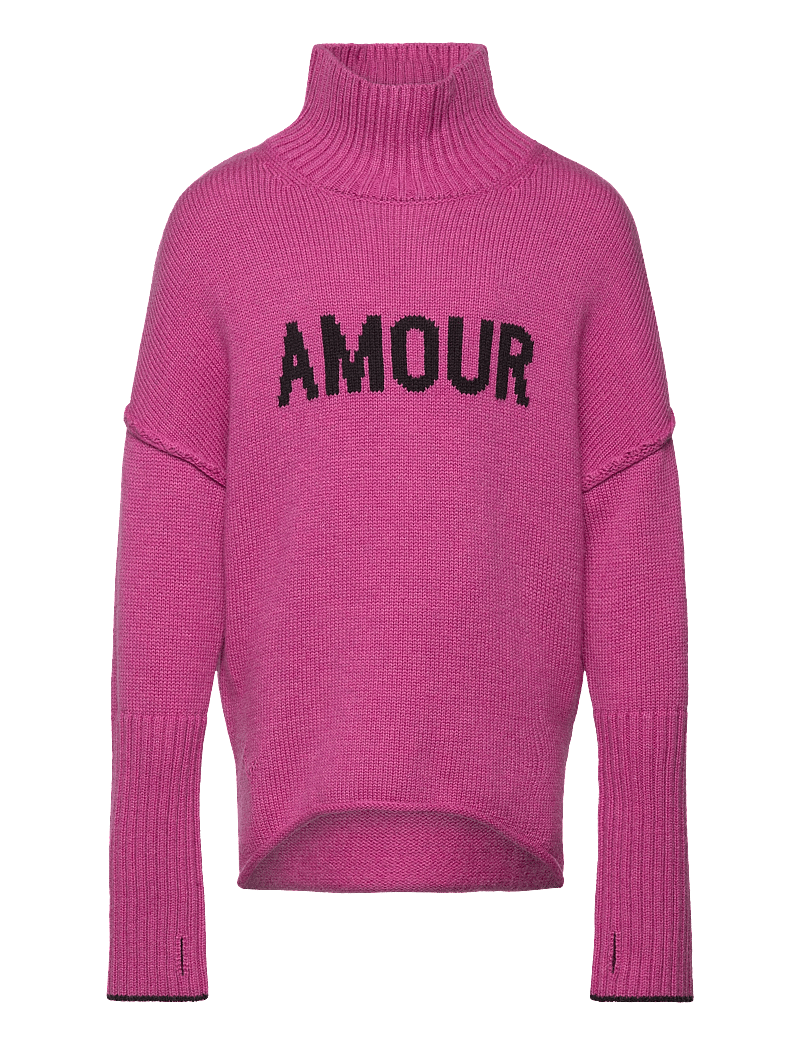 Pull Zadig Voltaire Rose Zadig Voltaire Kids Polo Neck Sweater Or