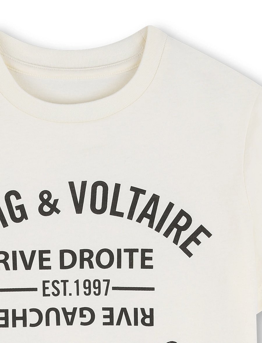 Zadig & Voltaire Kids - SHORT SLEEVES TEE-SHIRT - kortärmade t-shirts - off white - 2