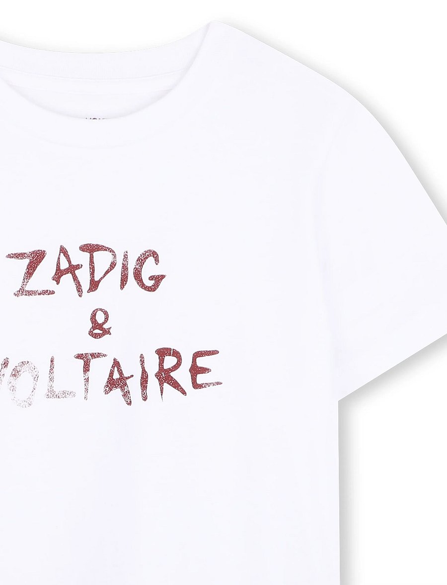 Zadig & Voltaire Kids - SHORT SLEEVES TEE-SHIRT - kurzärmelige - white bordeaux - 2