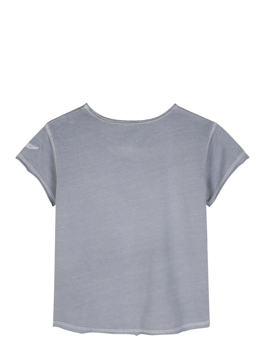 Zadig & Voltaire Kids - SHORT SLEEVES TEE-SHIRT - lühikeste varrukatega t-särgid - charcoal grey - 1