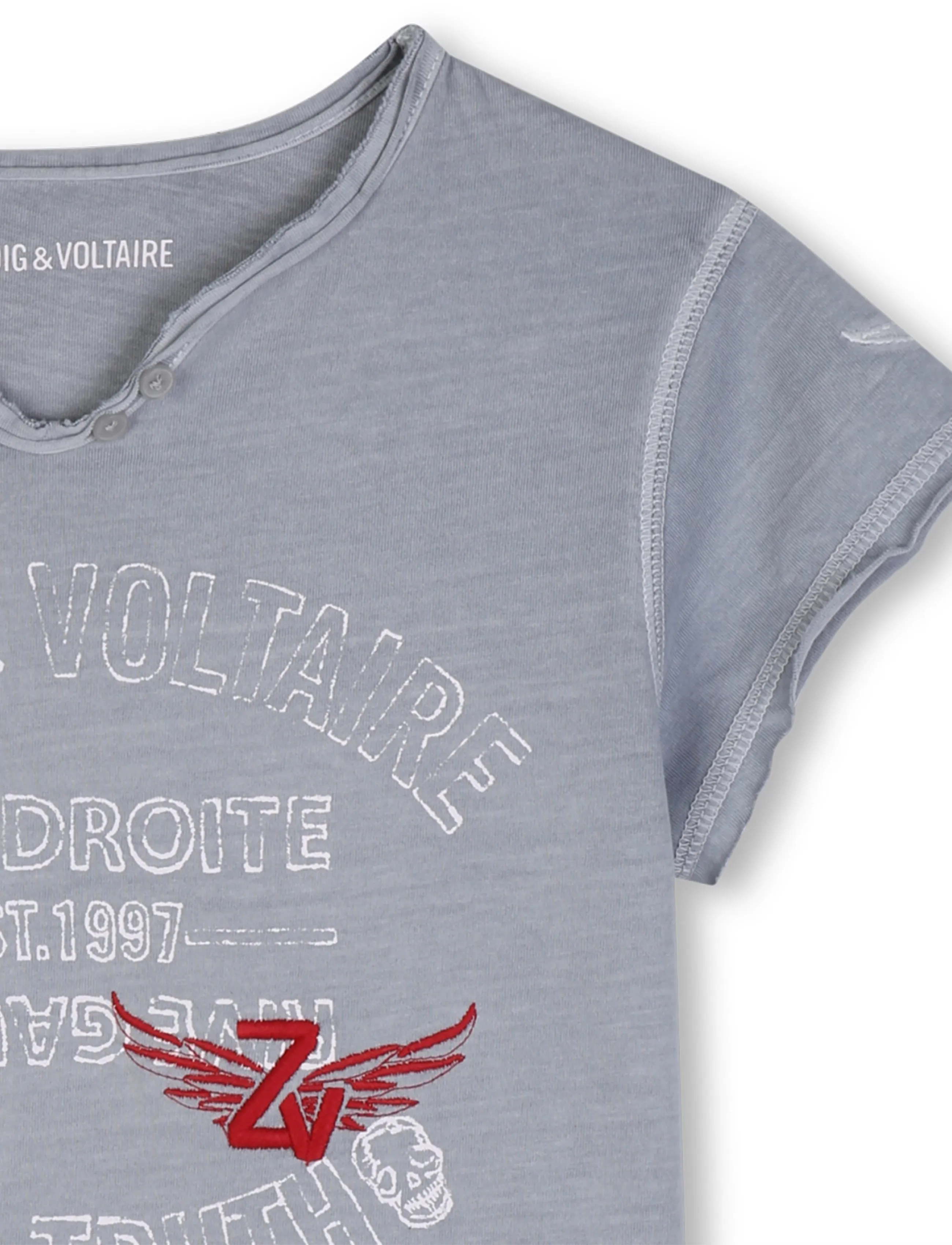 Zadig & Voltaire Kids - SHORT SLEEVES TEE-SHIRT - charcoal grey - 2