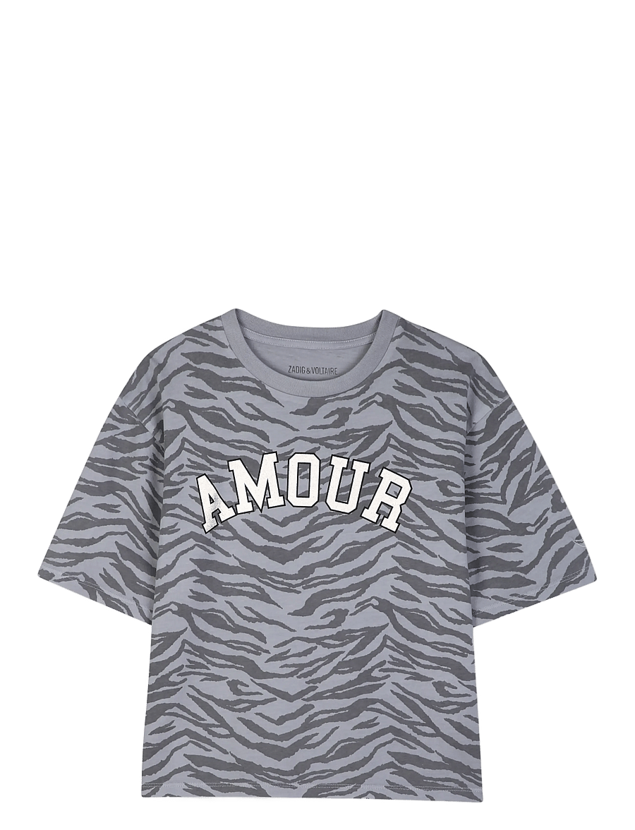 Zadig & Voltaire Kids - SHORT SLEEVES TEE-SHIRT - kurzärmelige - charcoal grey - 0