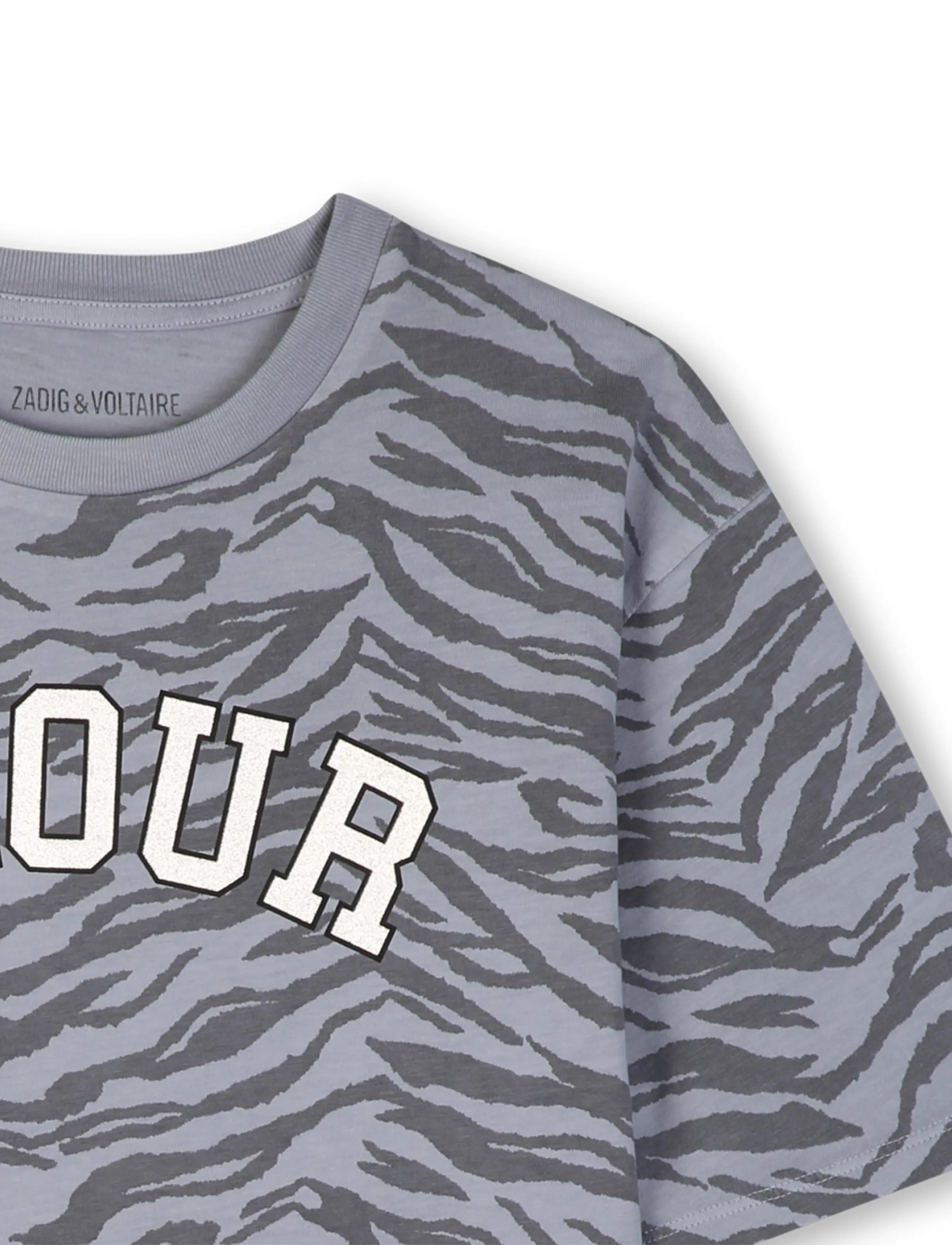 Zadig & Voltaire Kids - SHORT SLEEVES TEE-SHIRT - charcoal grey - 2