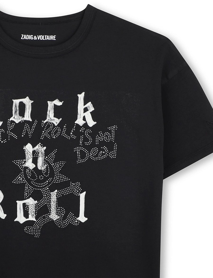 Zadig & Voltaire Kids - SHORT SLEEVES TEE-SHIRT - kurzärmelige - black - 4