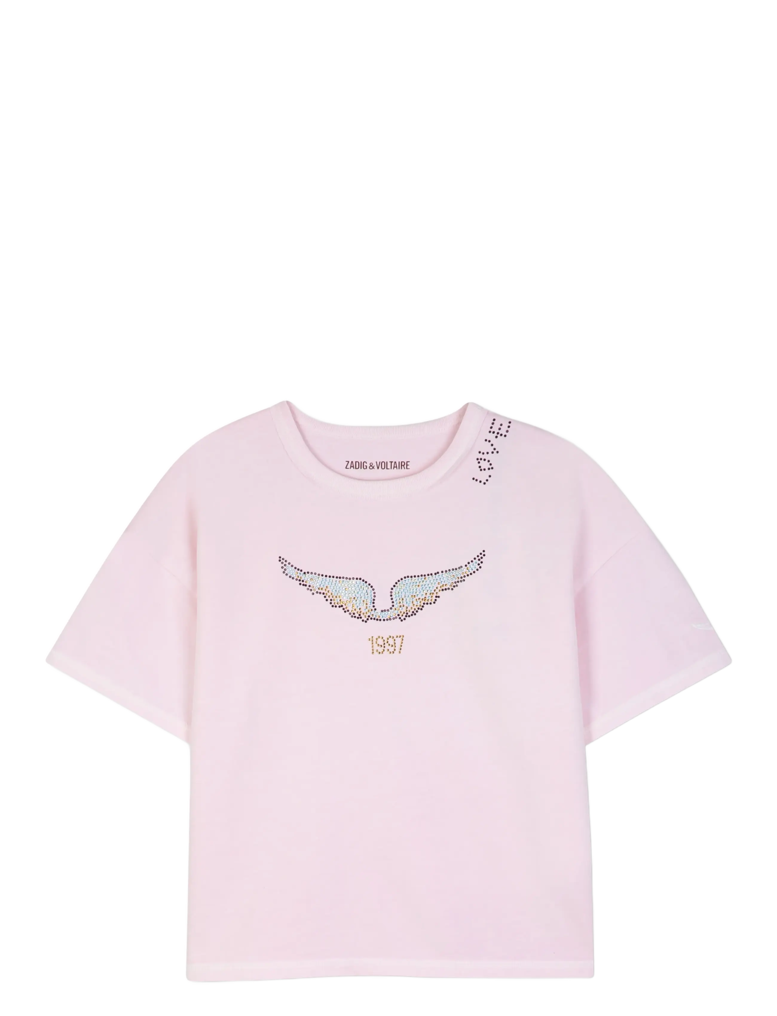 Zadig & Voltaire Kids SHORT SLEEVES TEE-SHIRT - Neuheiten - PALE PINK / pink/rose