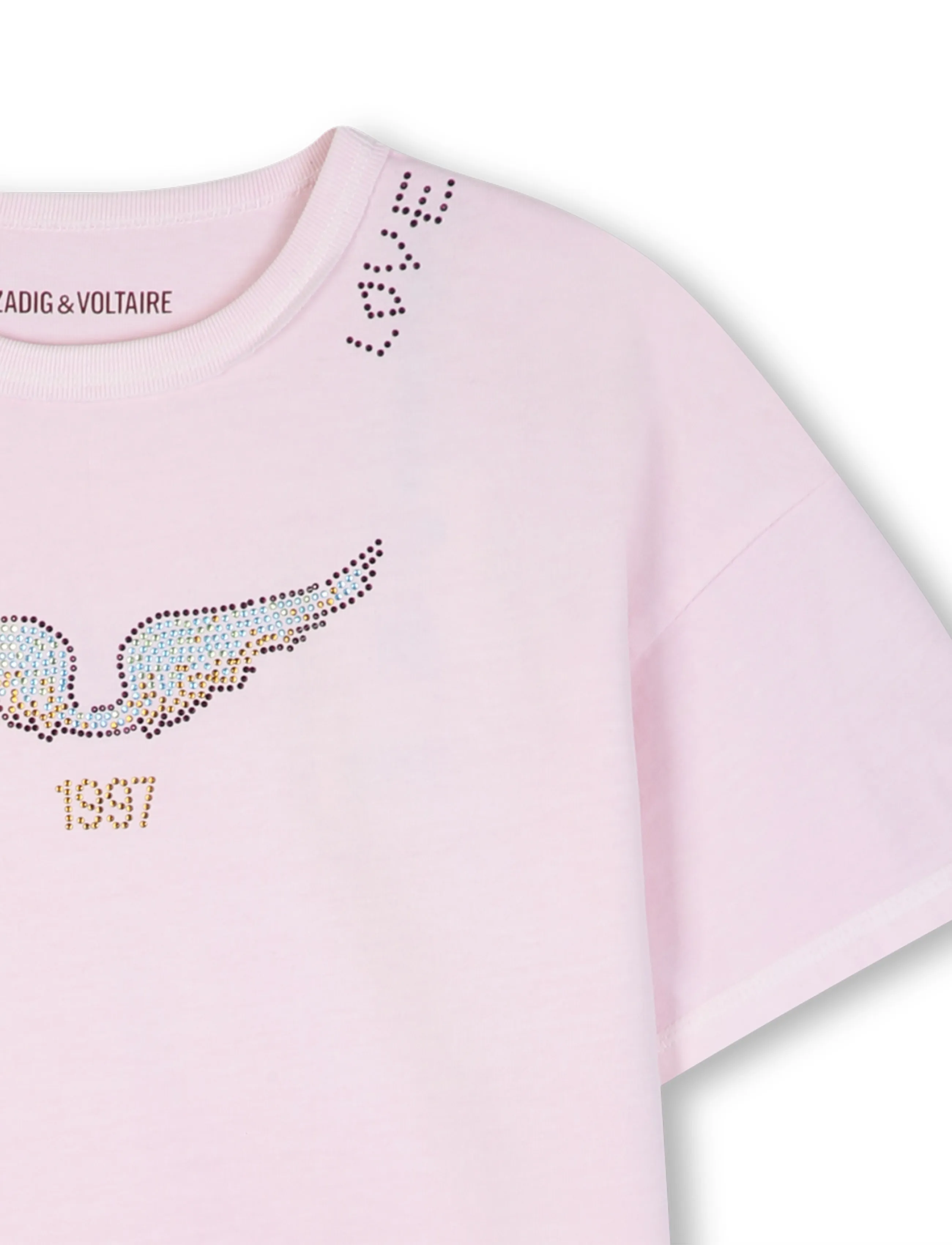 Zadig & Voltaire Kids - SHORT SLEEVES TEE-SHIRT - pale pink - 2