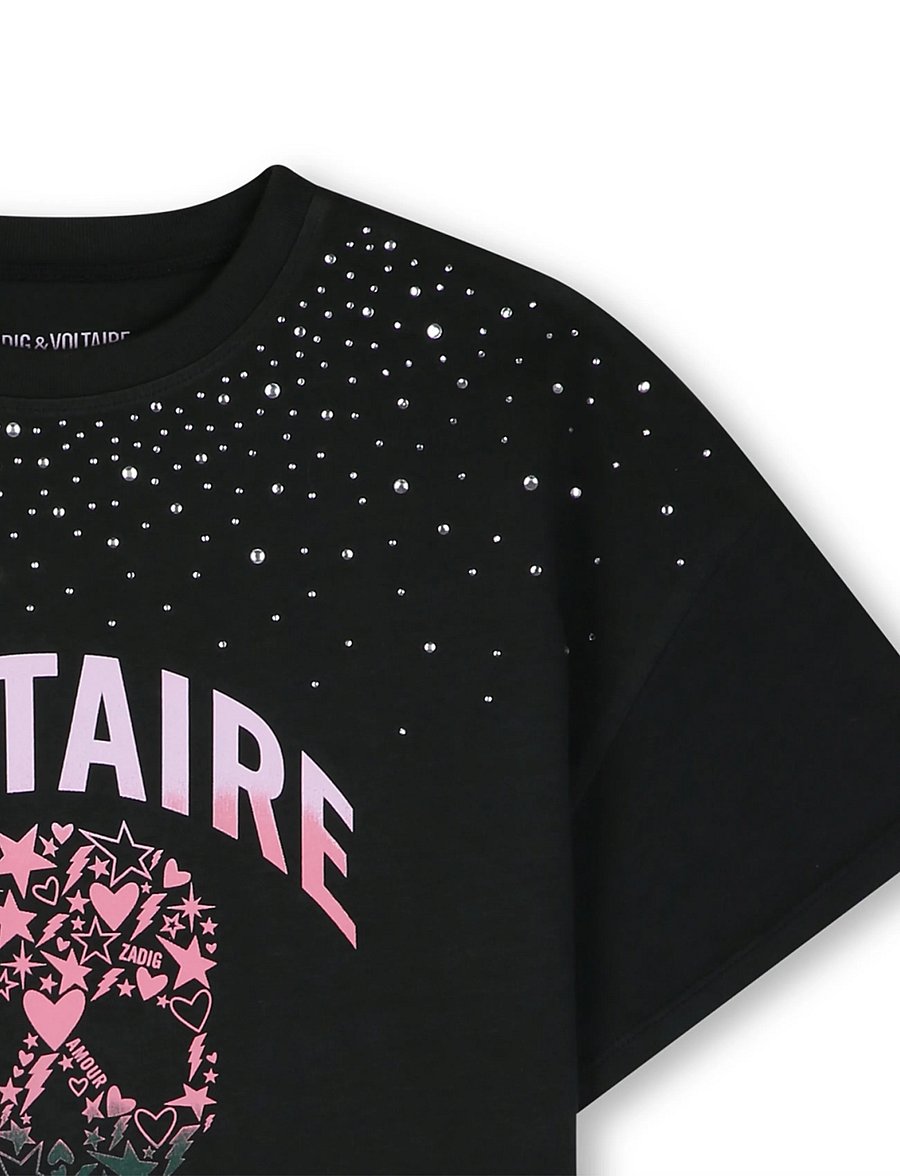 Zadig & Voltaire Kids - SHORT SLEEVES TEE-SHIRT - marškinėliai trumpomis rankovėmis - gloom - 3