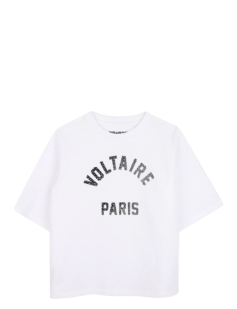 Zadig & Voltaire Kids - SHORT SLEEVES TEE-SHIRT - lühikeste varrukatega t-särgid - white - 0