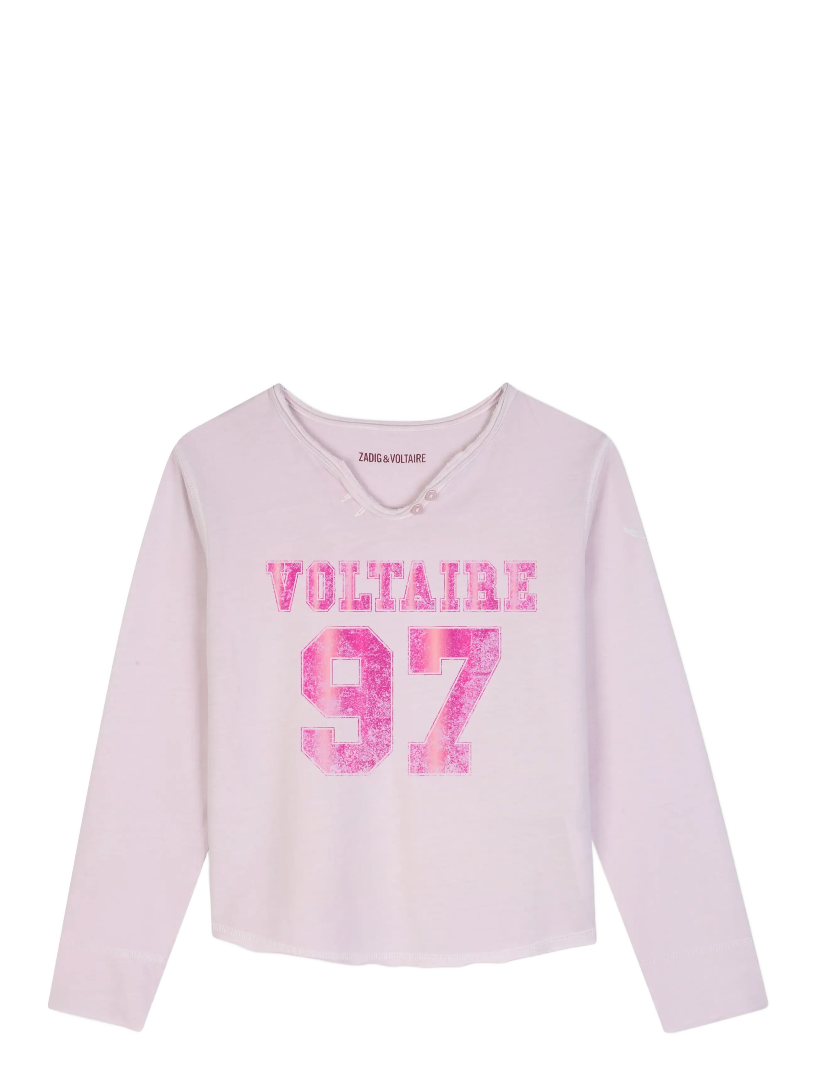 Zadig & Voltaire Kids LONG SLEEVE T-SHIRT - Neuheiten - PALE PINK / pink/rose