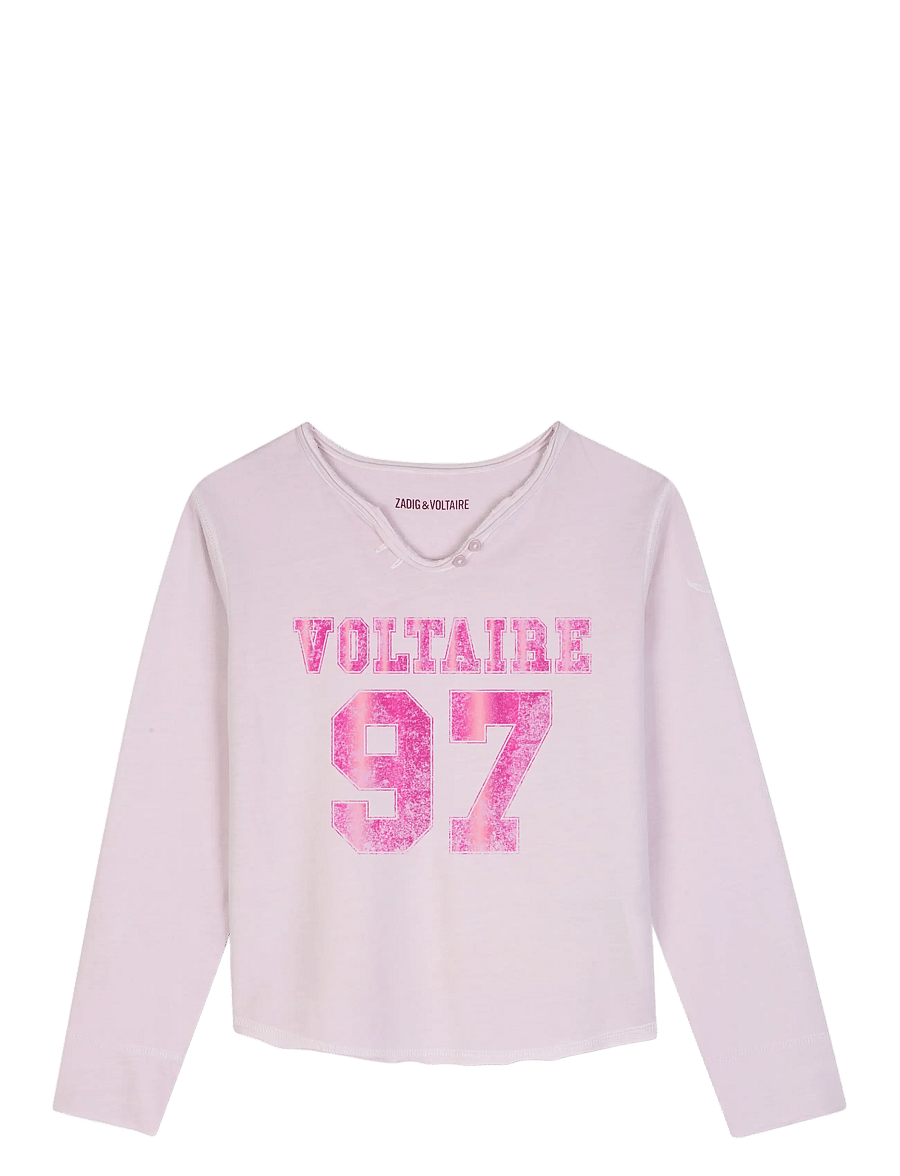 Zadig & Voltaire Kids - LONG SLEEVE T-SHIRT - langärmelig - pale pink - 1