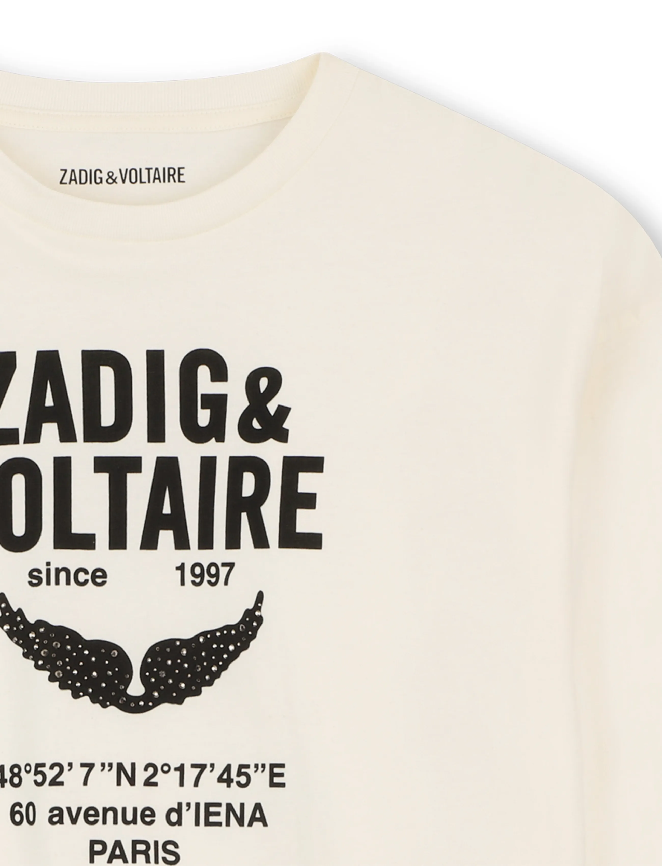 Zadig & Voltaire Kids - LONG SLEEVE T-SHIRT - długi rękaw - off white - 2