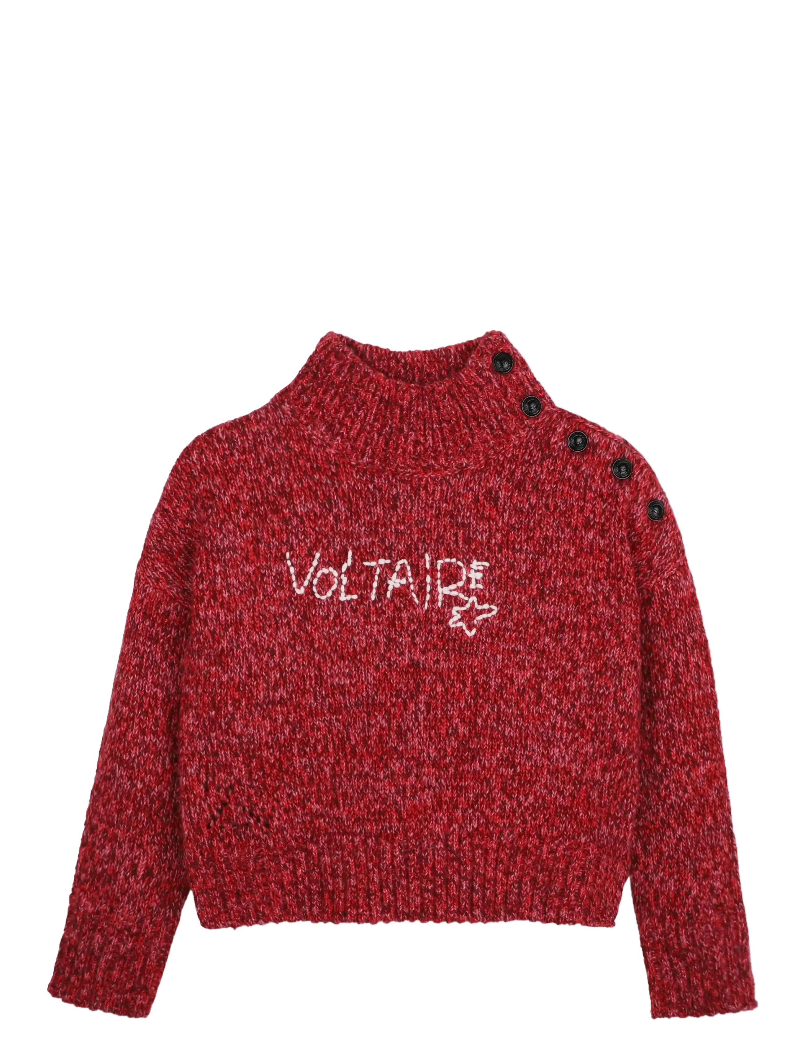 Zadig & Voltaire Kids PULLOVER - ZADIG&VOLTAIRE - CRIMSON / red