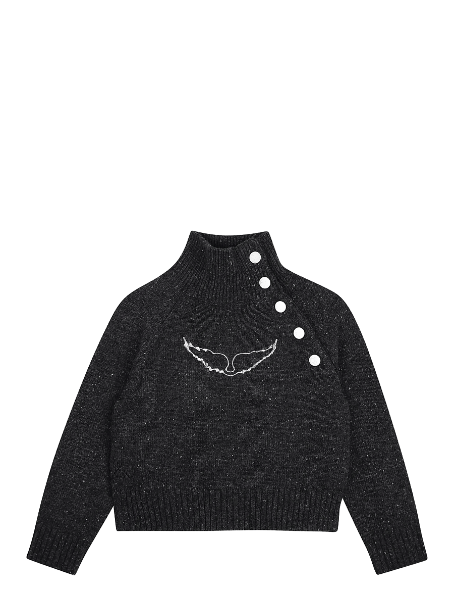 Zadig & Voltaire Kids - PULLOVER - pullover - heather grey - 0