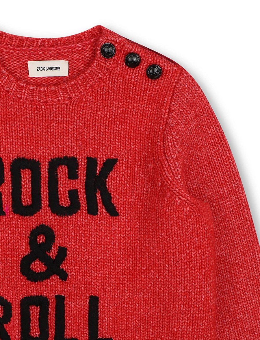 Zadig & Voltaire Kids - PULLOVER - pullover - crimson - 5