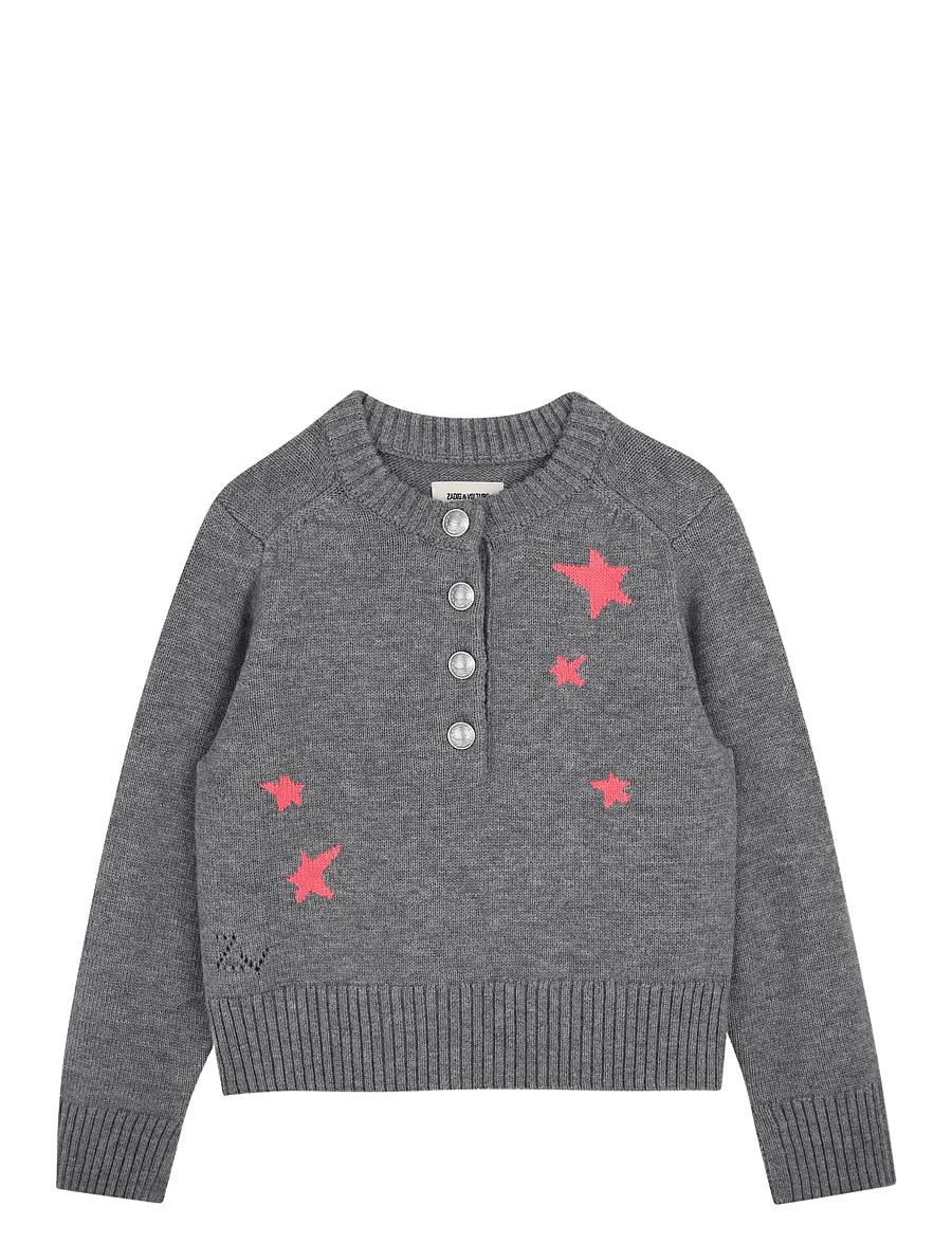 Zadig & Voltaire Kids - PULLOVER - heather grey - 0