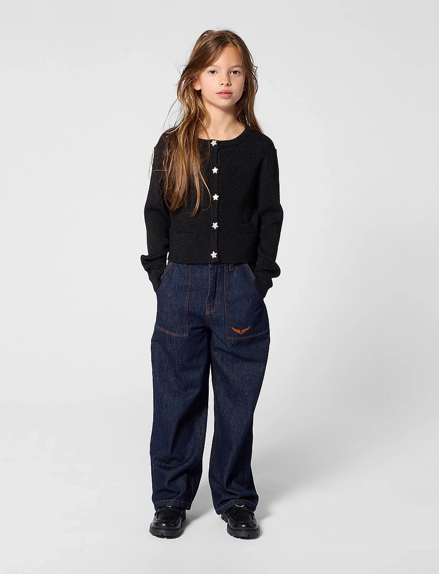 Zadig & Voltaire Kids - KNITTED CARDIGAN - cardigans - black - 0