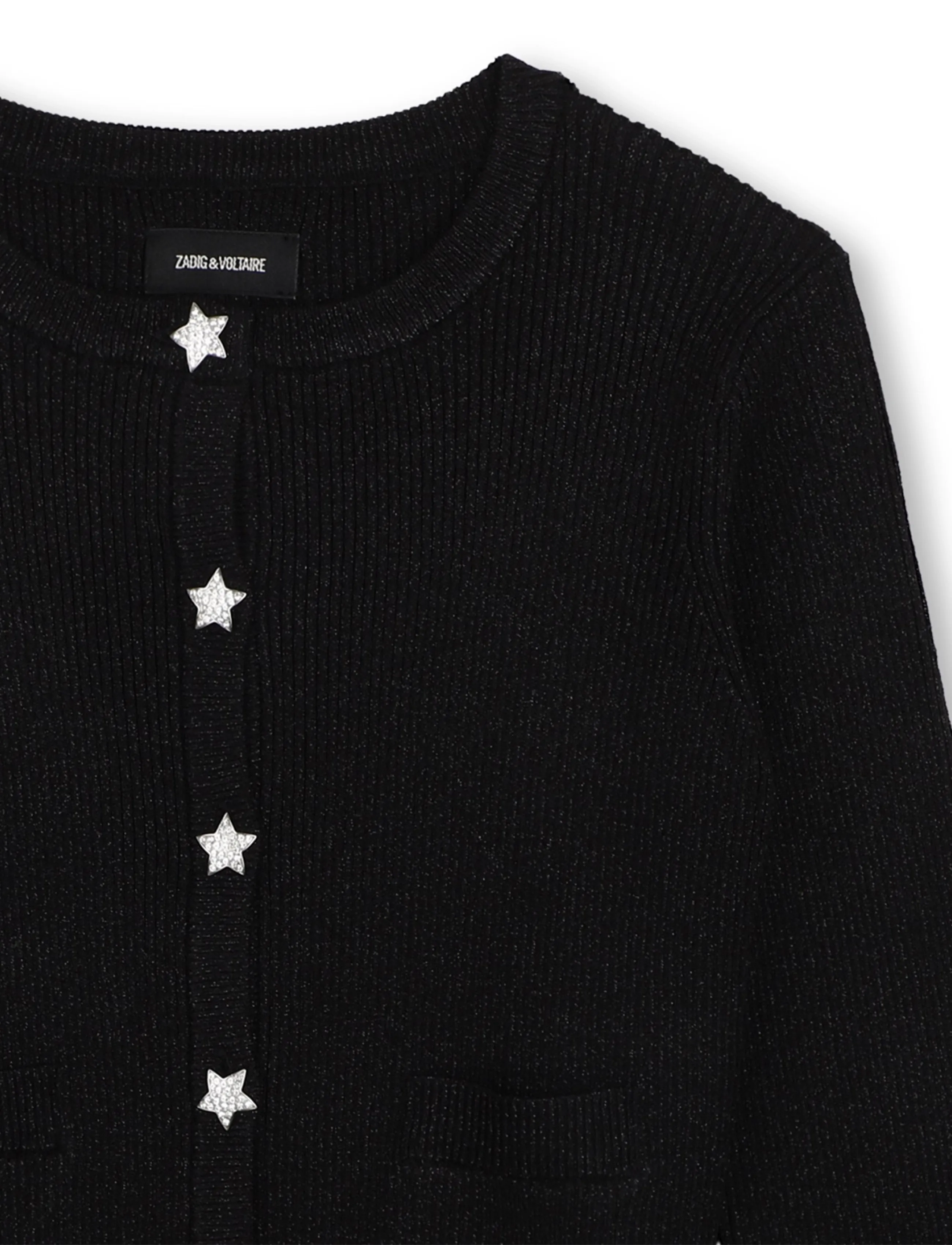 Zadig & Voltaire Kids - KNITTED CARDIGAN - black - 3