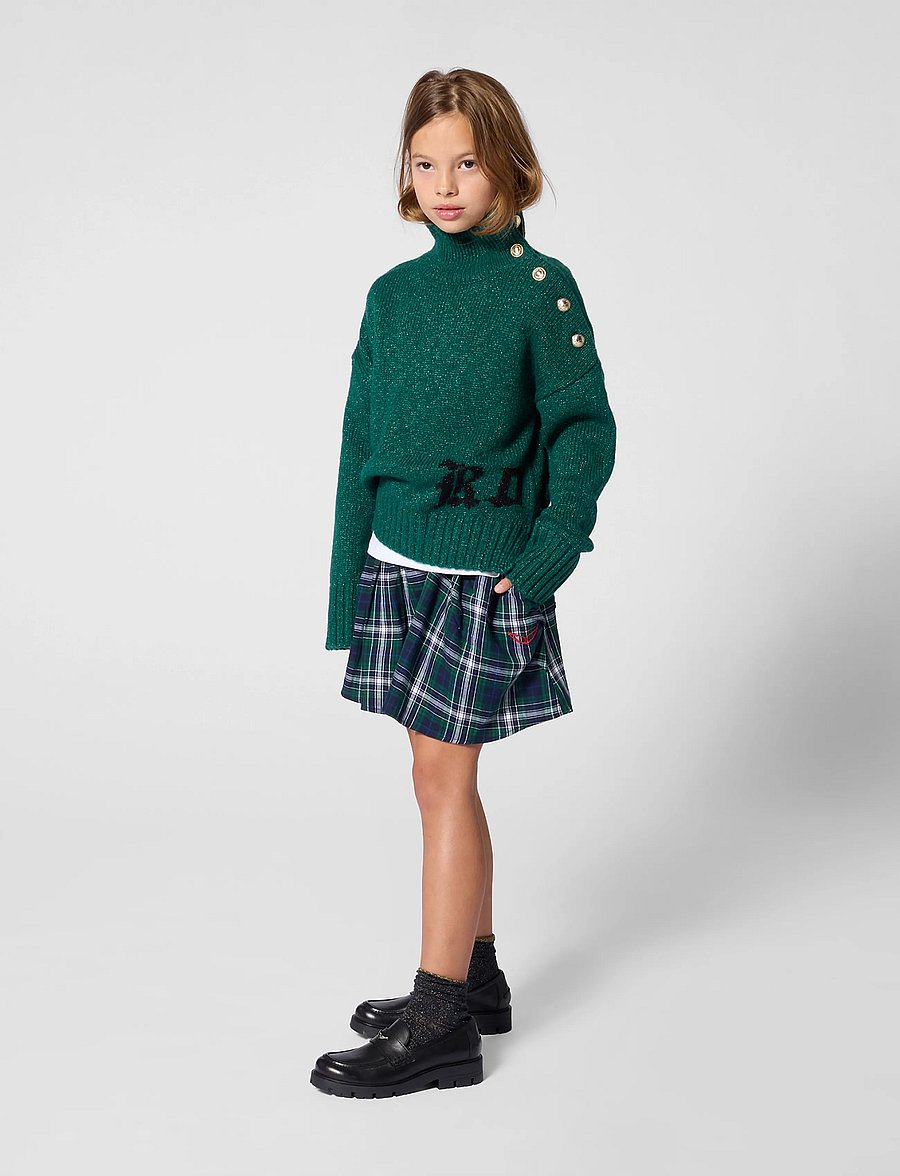 Zadig & Voltaire Kids - SKIRT - trumpi sijonai - rain forest - 3