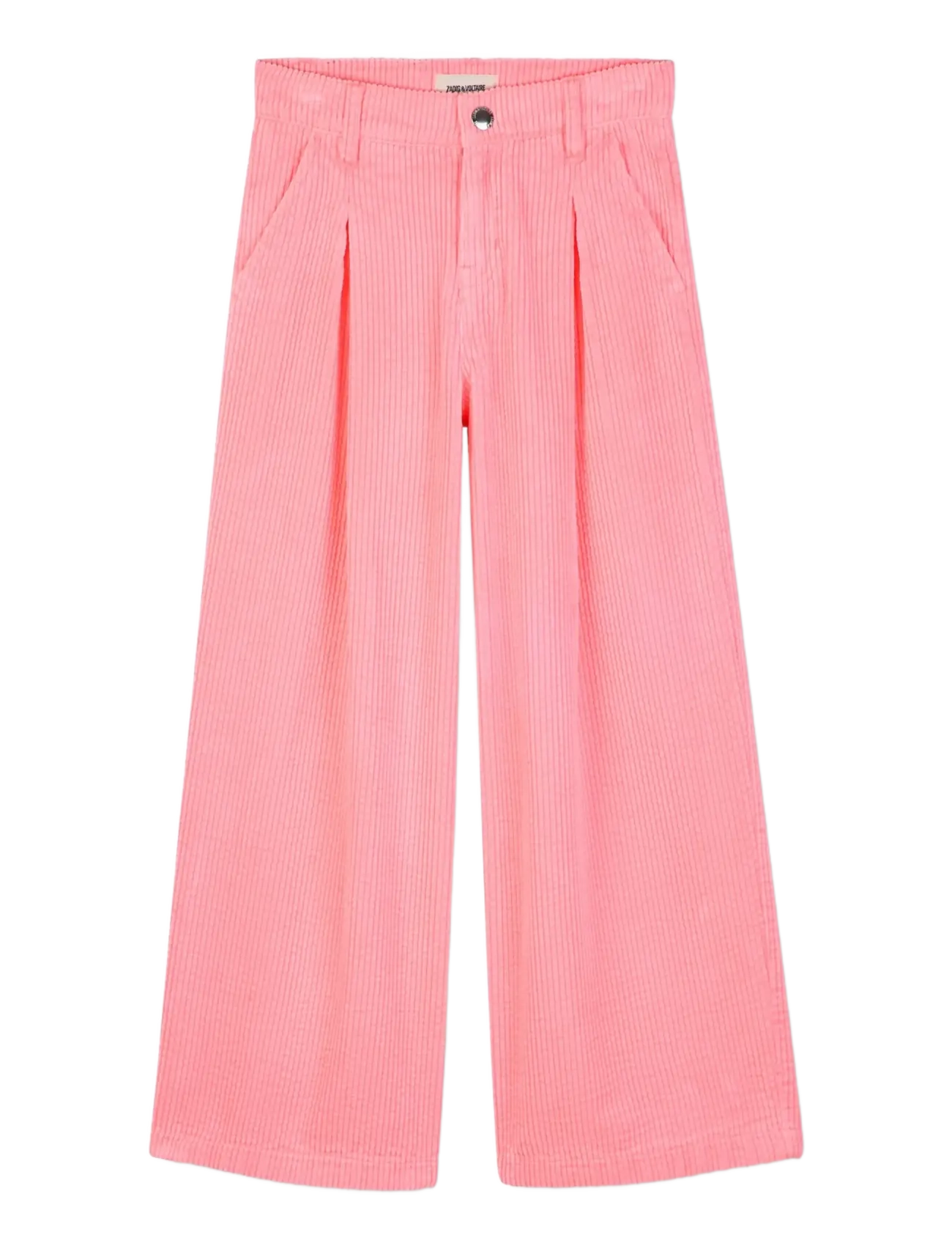Zadig & Voltaire Kids VELVET TROUSERS - ZADIG&VOLTAIRE - FLUO PINK LMJ / pink/rose