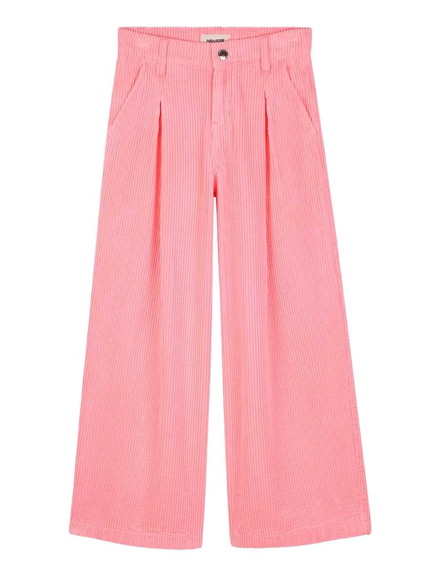 Zadig & Voltaire Kids - VELVET TROUSERS - osta vanuse järgi - fluo pink lmj - 1