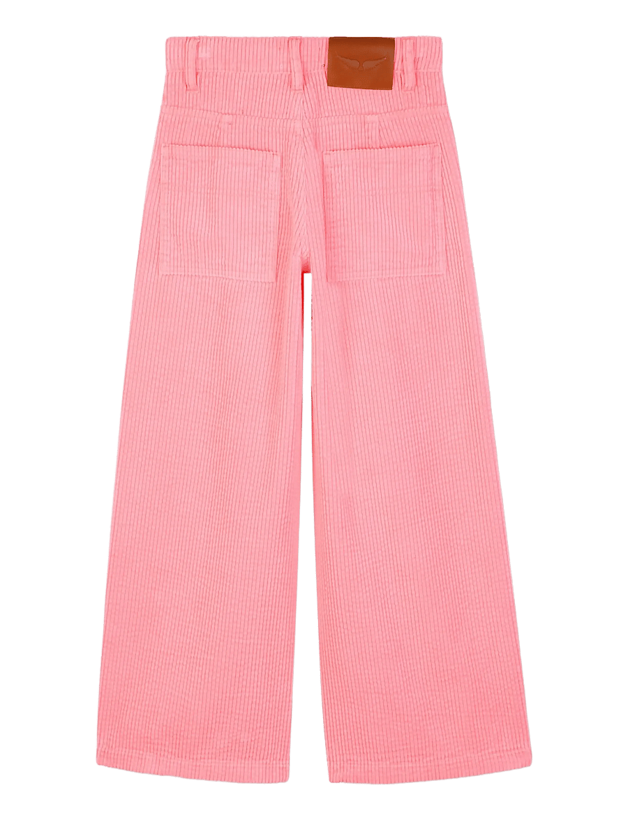 Zadig & Voltaire Kids - VELVET TROUSERS - osta vanuse järgi - fluo pink lmj - 2