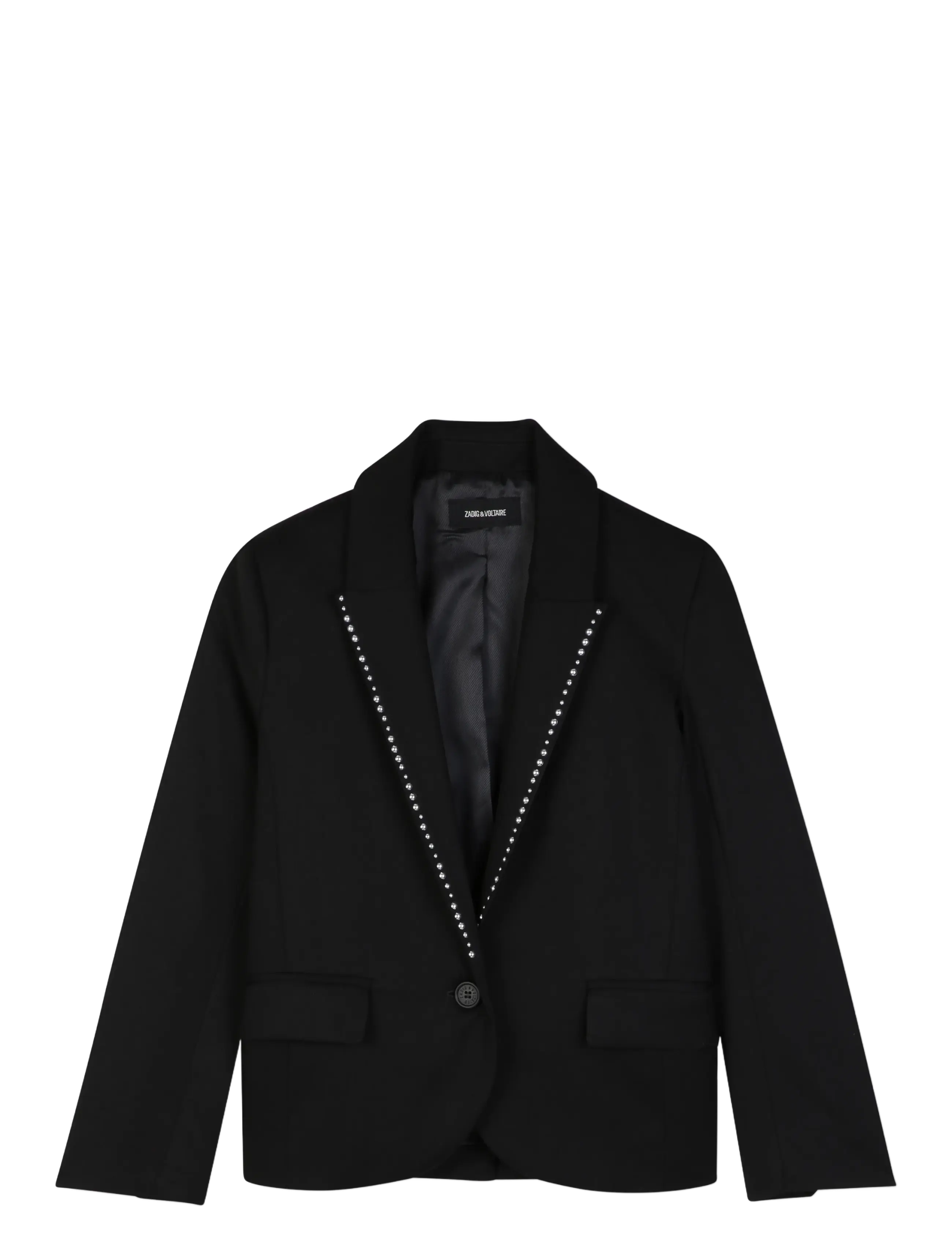 Zadig & Voltaire Kids SUIT JACKET - Teens 140-176 - BLACK / black