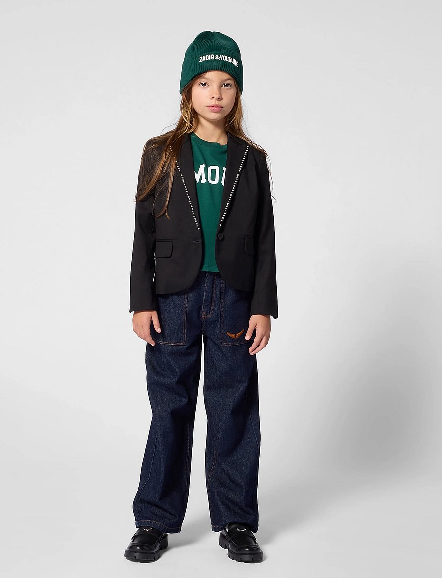 Zadig & Voltaire Kids - SUIT JACKET - pintsakud - black - 4
