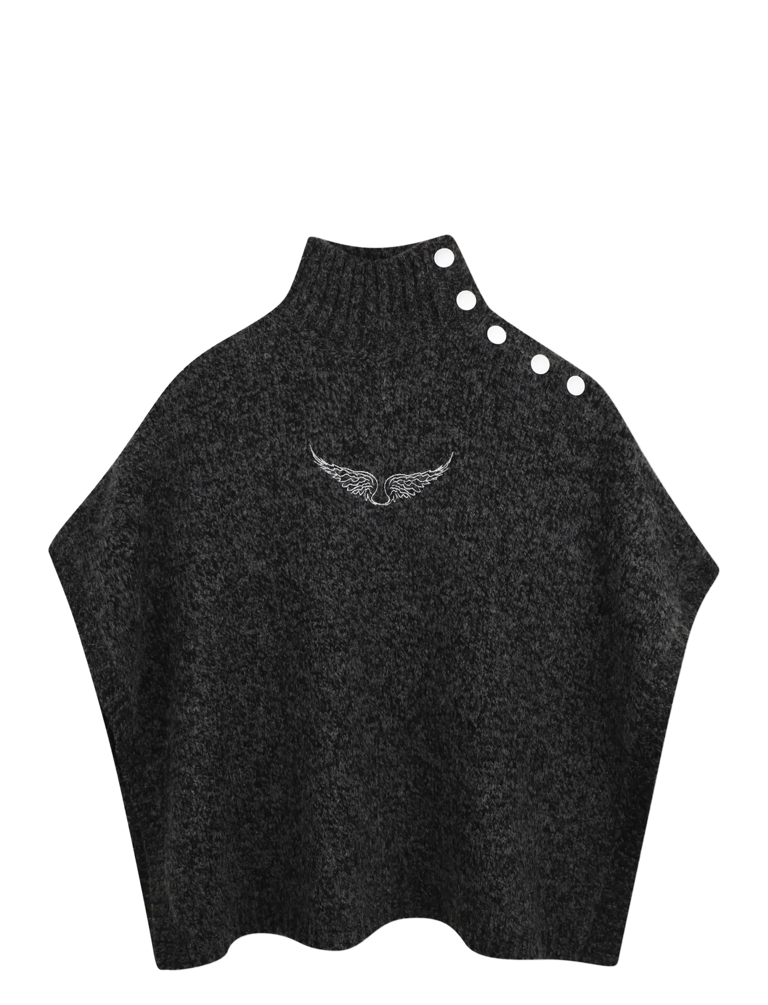 Zadig & Voltaire Kids PONCHO - ZADIG&VOLTAIRE - HEATHER GREY / grey