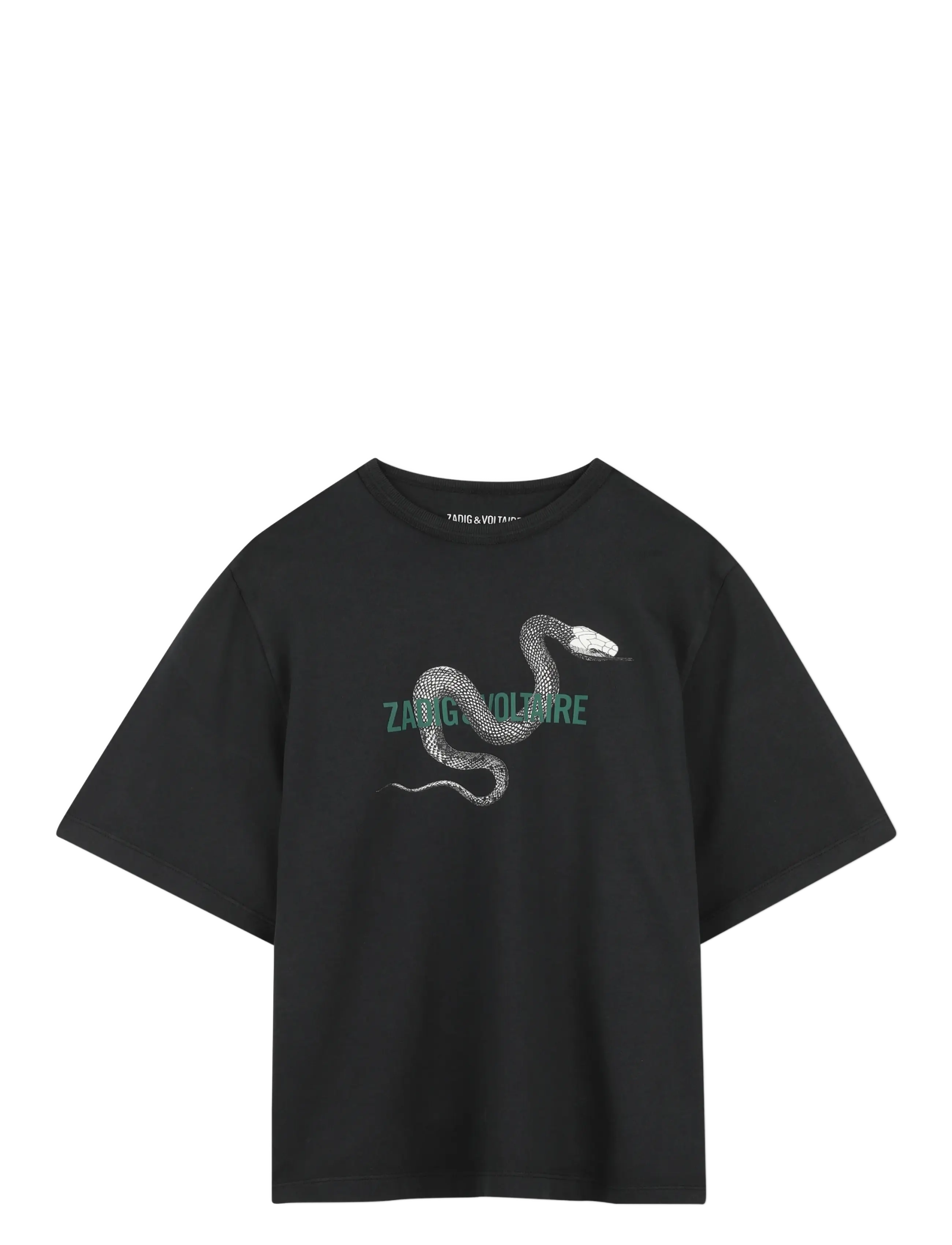 Zadig & Voltaire Kids SHORT SLEEVES TEE-SHIRT - ZADIG&VOLTAIRE - GLOOM / black