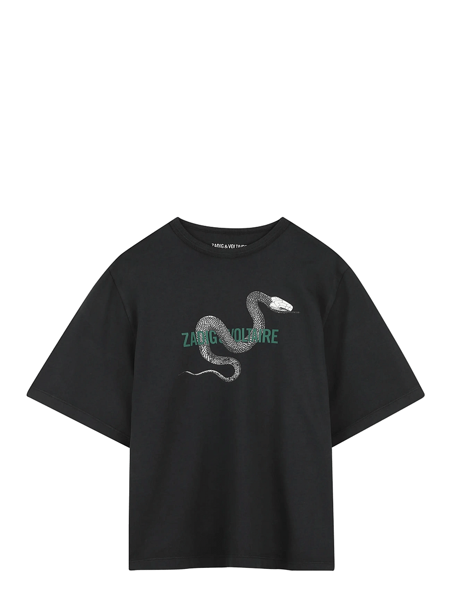 Zadig & Voltaire Kids - SHORT SLEEVES TEE-SHIRT - lühikeste varrukatega t-särgid - gloom - 1