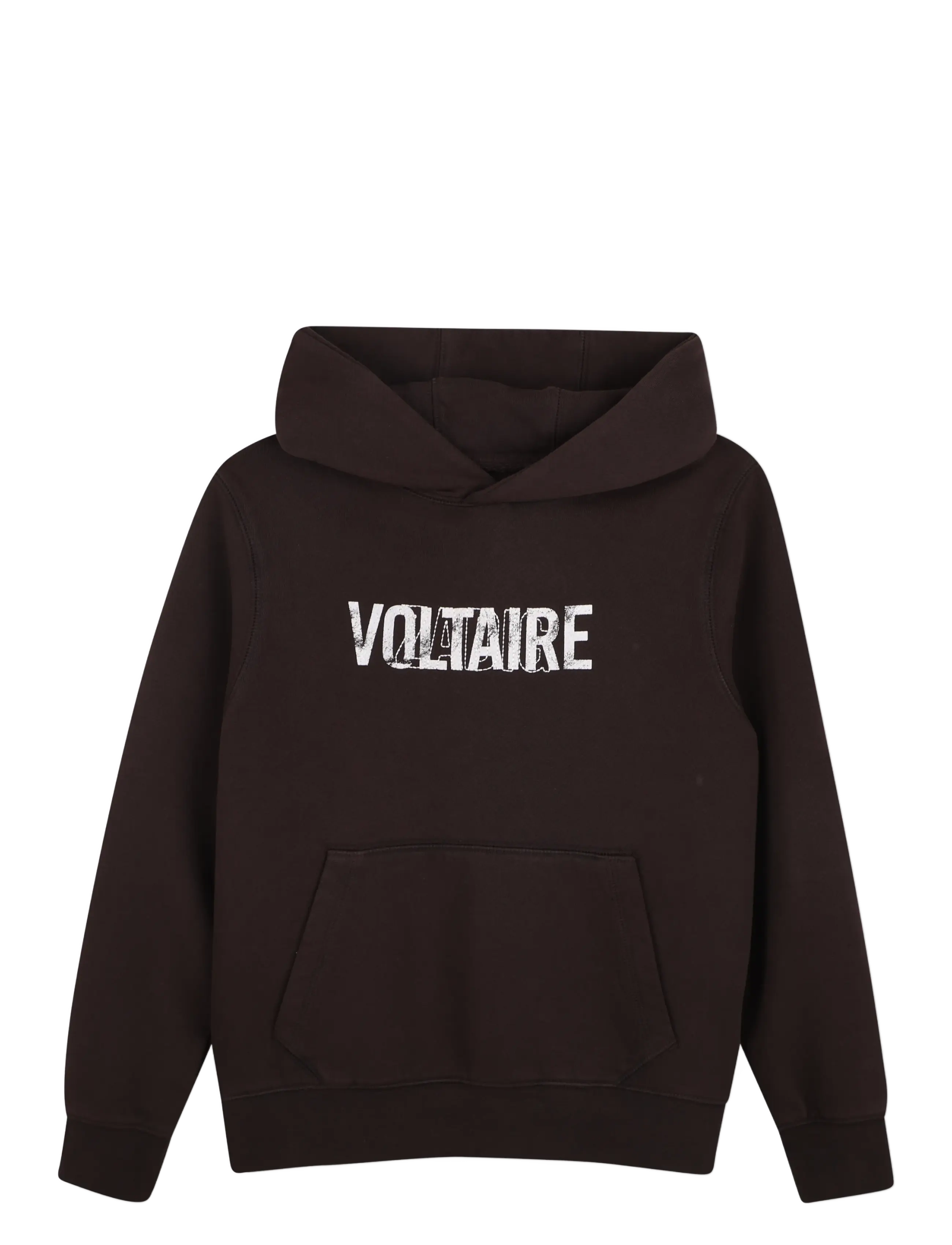 Zadig & Voltaire Kids HOODED SWEATSHIRT - Teens 140-176 - CHOCOLATE BROWN / brown