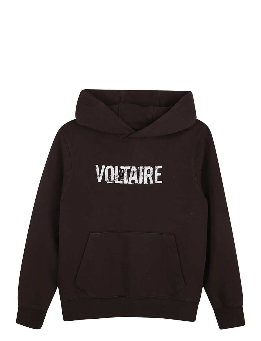 Zadig & Voltaire Kids - HOODED SWEATSHIRT - sweatshirts - chocolate brown - 1