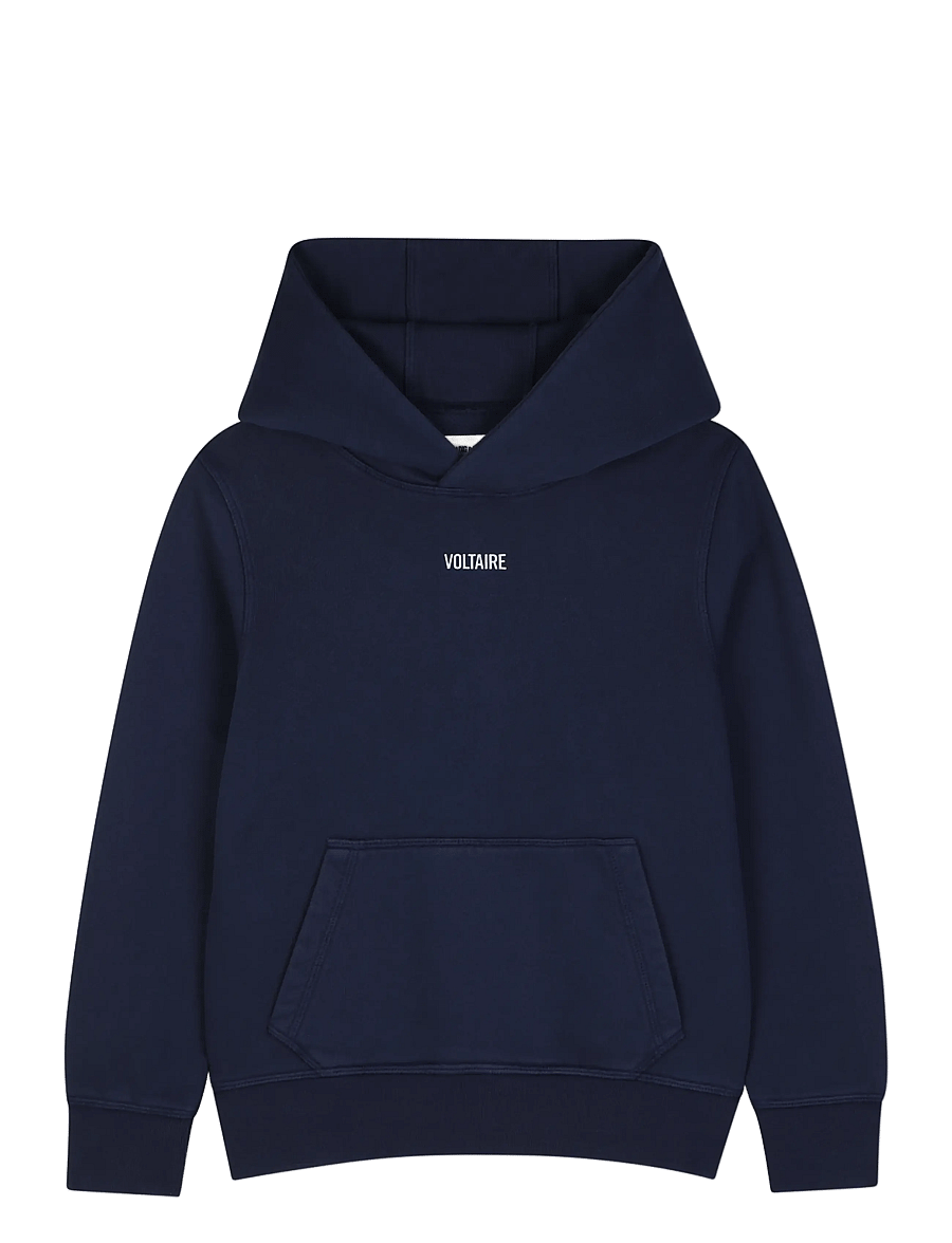 Zadig & Voltaire Kids - HOODED SWEATSHIRT - dressipluusid - navy - 0