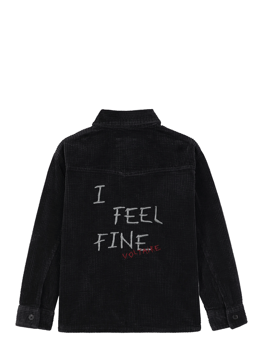 Zadig & Voltaire Kids - VELVET SHIRT - pikkade varrukatega särgid - black - 2